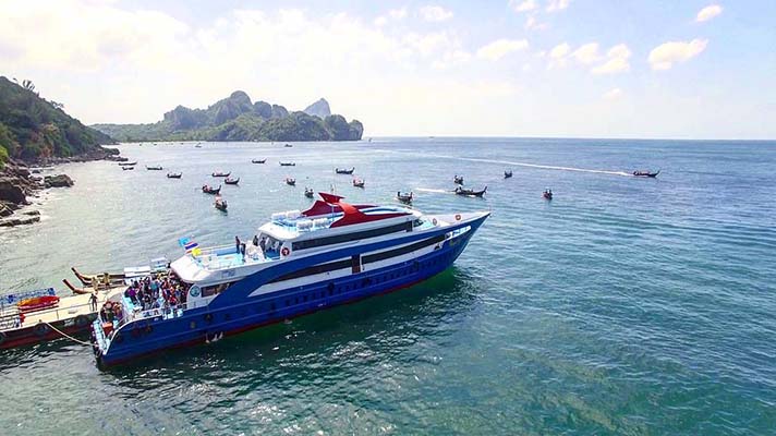 ท่าเรือรัษฎา ภูเก็ต ท่าเรือไปเกาะพีพี จากภูเก็ต ตั๋วเรือเฟอร์รี่ สปีดโบ๊ท ไปพีพี